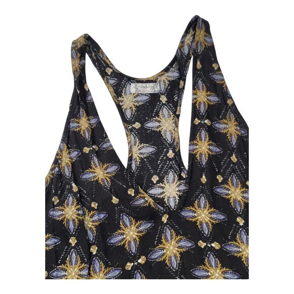 Free People Intimately Free  Boho Printed V-Neck‎ Tunic Tank Top Women's Size XS - Picture 5 of 10